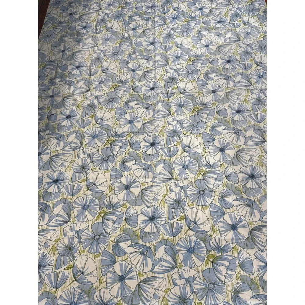 Vtg Lady Pepperell Twin Flat Sheet Floral Cotton Fabric Cutter Quilt Cottagecore